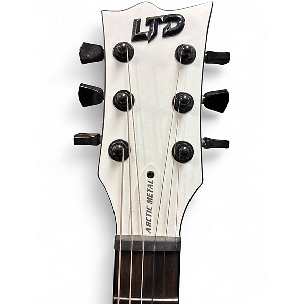 Used ESP LTD Arctic Metal Eclipse Arctic White Solid Body Electric Guitar