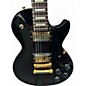 Used Gibson Les Paul Studio Black and Gold Solid Body Electric Guitar
