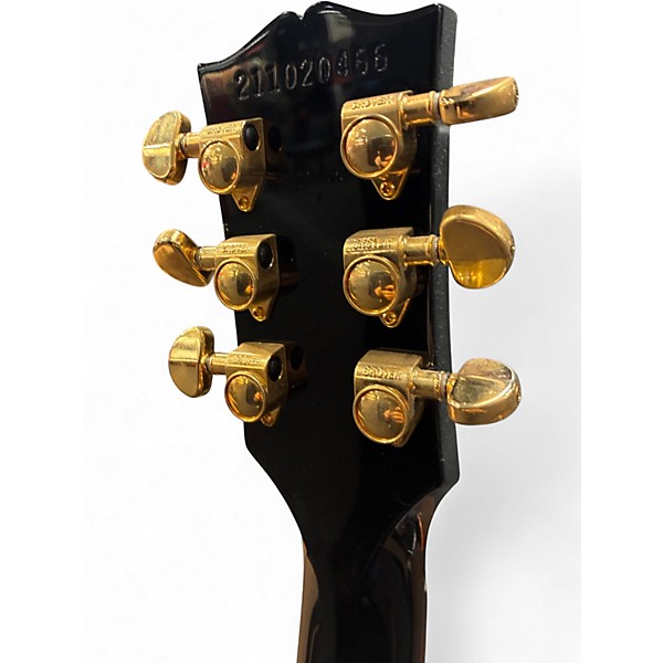 Used Gibson Les Paul Studio Black and Gold Solid Body Electric Guitar