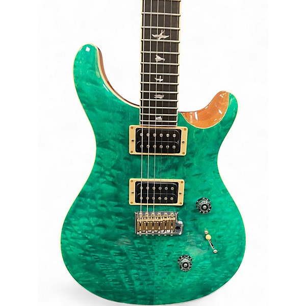 Used PRS SE Custom 24 Turquoise Solid Body Electric Guitar