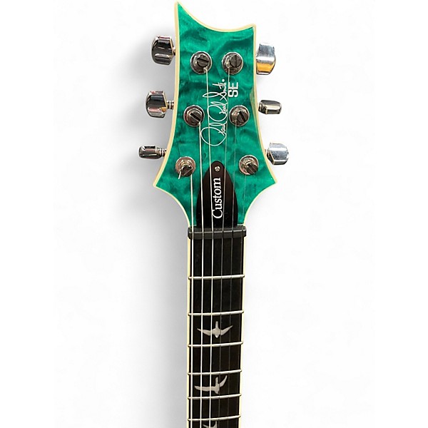 Used PRS SE Custom 24 Turquoise Solid Body Electric Guitar
