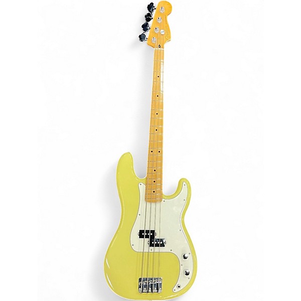Used 2024 Fender Player II Precision Bass Hialeah Yellow Electric Bass Guitar