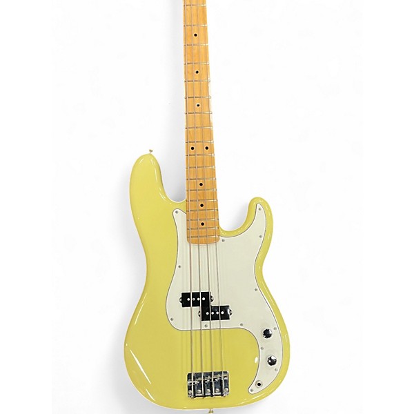 Used 2024 Fender Player II Precision Bass Hialeah Yellow Electric Bass Guitar