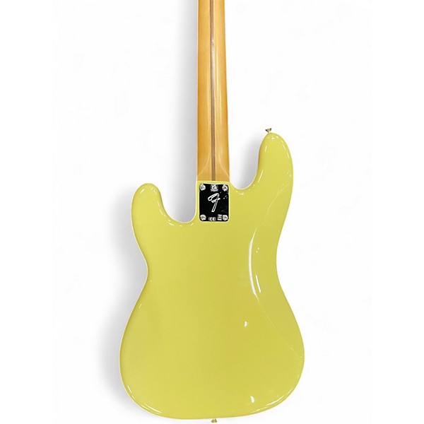 Used 2024 Fender Player II Precision Bass Hialeah Yellow Electric Bass Guitar