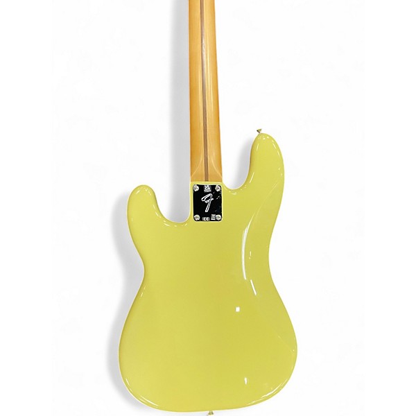 Used 2024 Fender Player II Precision Bass Hialeah Yellow Electric Bass Guitar