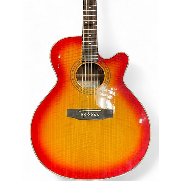 Used Takamine EG540C Cherry Burst Acoustic Guitar