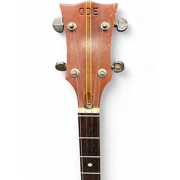 Vintage 1960s Ode LONG NECK 5 STRING BANJO Natural Banjo
