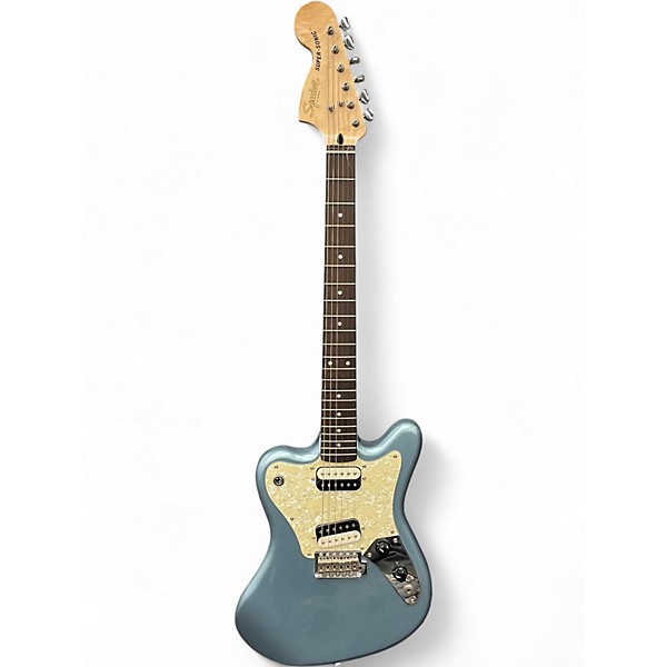 Used Squier Super Sonic Ice Blue Metallic Solid Body Electric Guitar