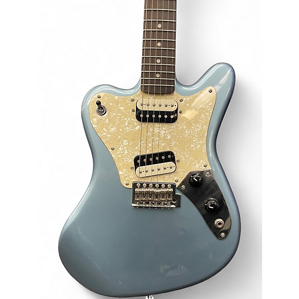 Used Squier Super Sonic Ice Blue Metallic Solid Body Electric Guitar