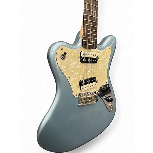 Used Squier Super Sonic Ice Blue Metallic Solid Body Electric Guitar