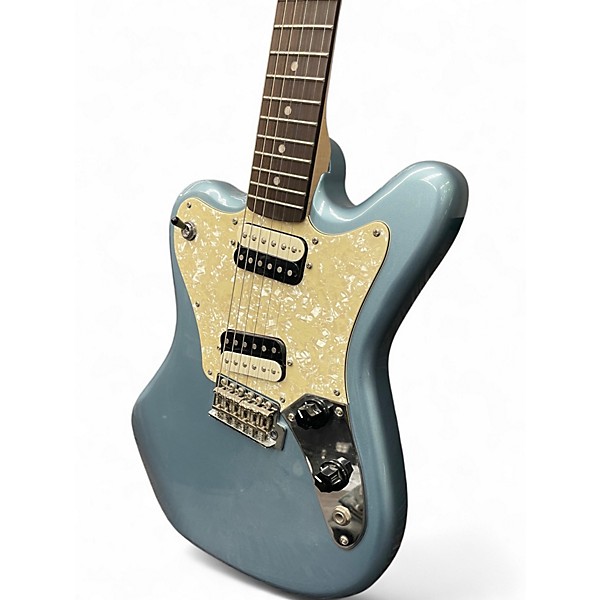 Used Squier Super Sonic Ice Blue Metallic Solid Body Electric Guitar