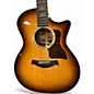 Used Taylor Custom 414CE V-Class Sunburst Acoustic Electric Guitar
