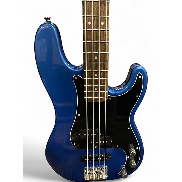 Used Squier Precision Bass Blue Electric Bass Guitar