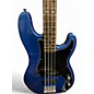 Used Squier Precision Bass Blue Electric Bass Guitar