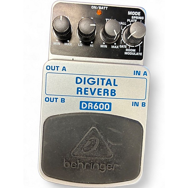Used Behringer DR600 Digital Stereo Reverb Effect Pedal