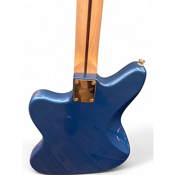 Used 2021 Squier 40th Anniversary Gold Edition Jazzmaster Lake Placid Blue Solid Body Electric Guitar