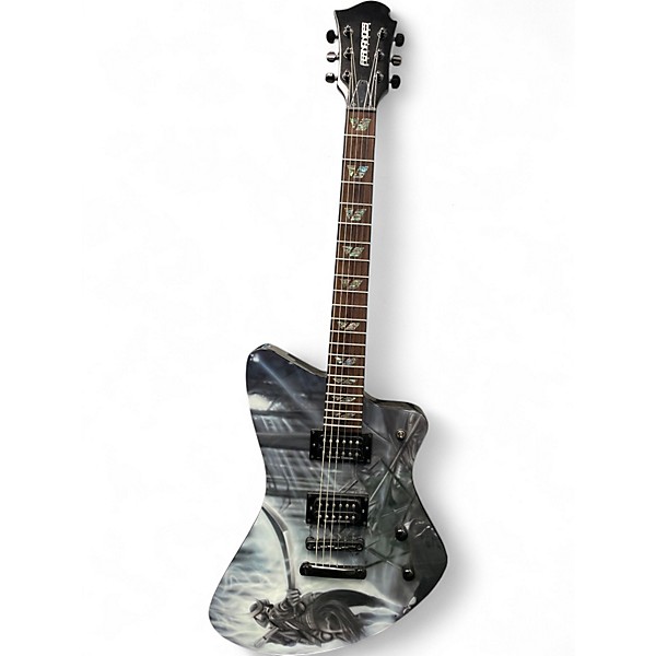 Used Fernandes VERTIGO SAMURAI SHIN Black Solid Body Electric Guitar