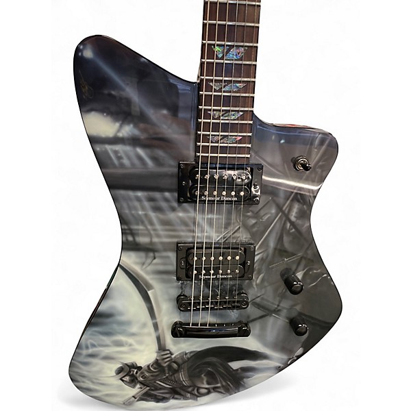 Used Fernandes VERTIGO SAMURAI SHIN Black Solid Body Electric Guitar