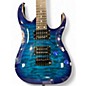 Used Ibanez GIO GRG 120QASP BLUE Solid Body Electric Guitar