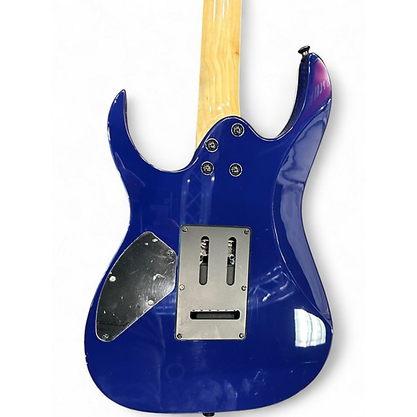 Used Ibanez GIO GRG 120QASP BLUE Solid Body Electric Guitar