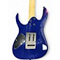 Used Ibanez GIO GRG 120QASP BLUE Solid Body Electric Guitar