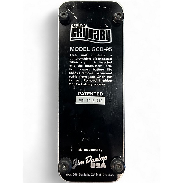 Used Dunlop GCB95 Original Crybaby Wah Effect Pedal