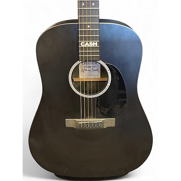 Used Martin DX JOHNNY CASH BLACK Acoustic Guitar