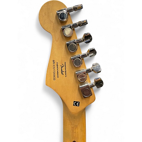 Used Squier Deluxe Stratocaster Sonic Blue Solid Body Electric Guitar