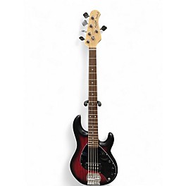 Used Sterling by Music Man Ray5 5 String Ruby Electric Bass Guitar