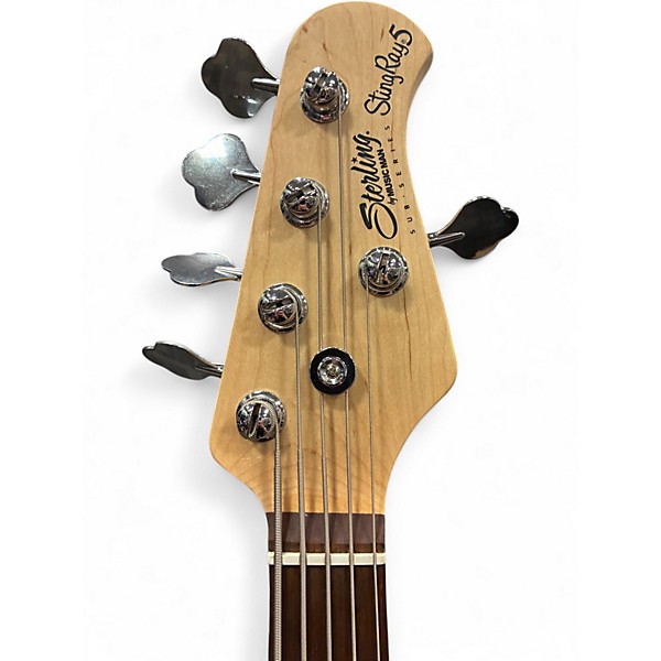 Used Sterling by Music Man Ray5 5 String Ruby Electric Bass Guitar