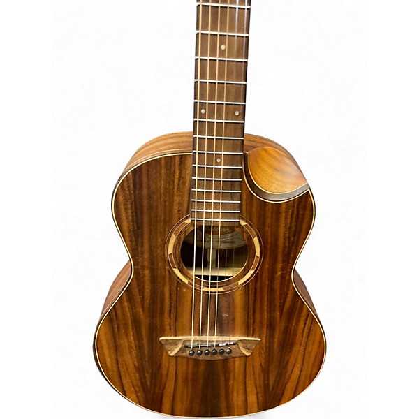 Used Washburn WCGM55K-D Natural Acoustic Guitar