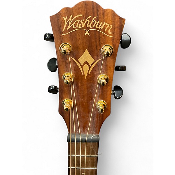 Used Washburn WCGM55K-D Natural Acoustic Guitar