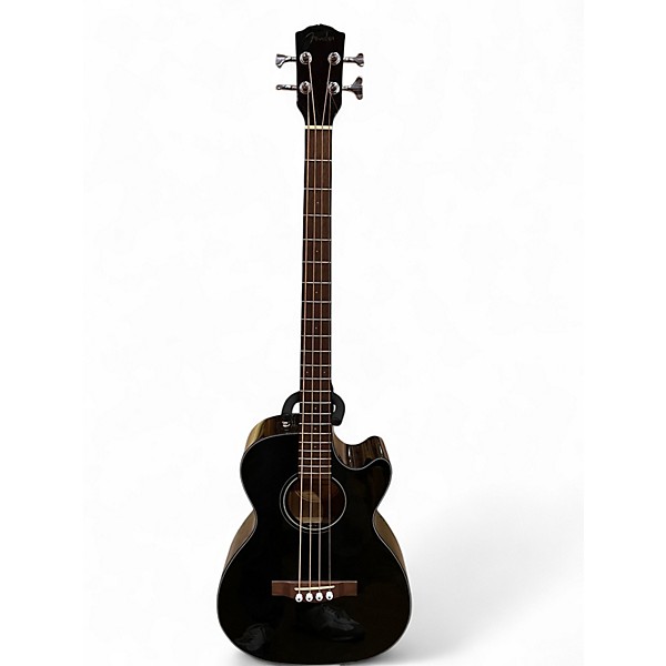 Used Fender CB60SCE Black Acoustic Bass Guitar
