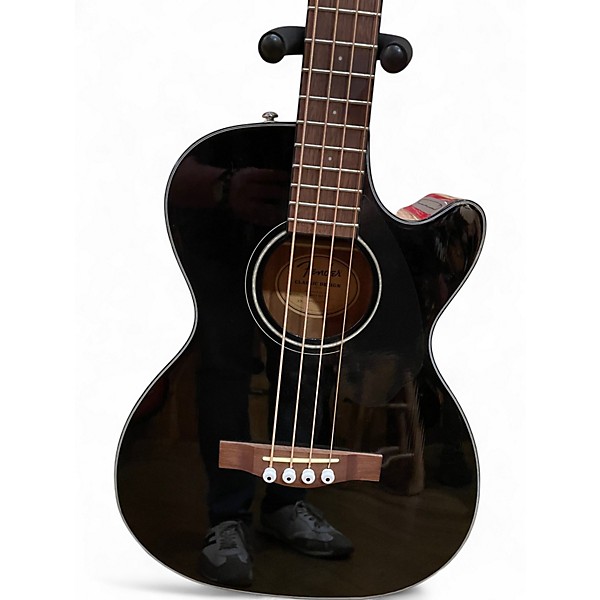 Used Fender CB60SCE Black Acoustic Bass Guitar