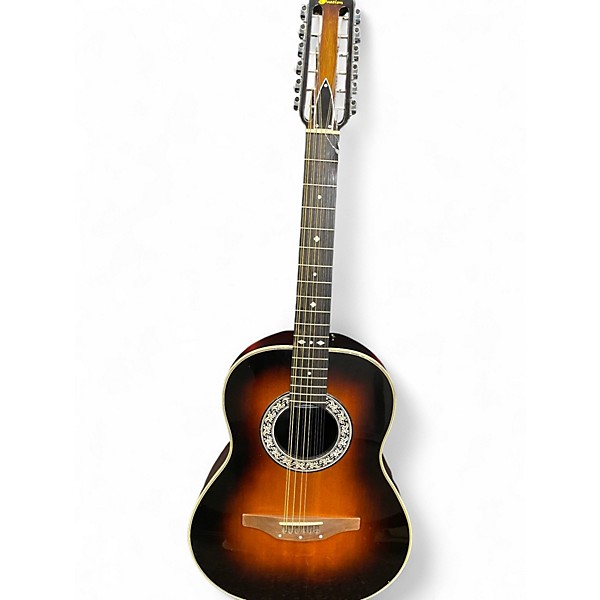 Vintage 1970s Ovation 1115 TOBACCO BURST 12 String Acoustic Guitar