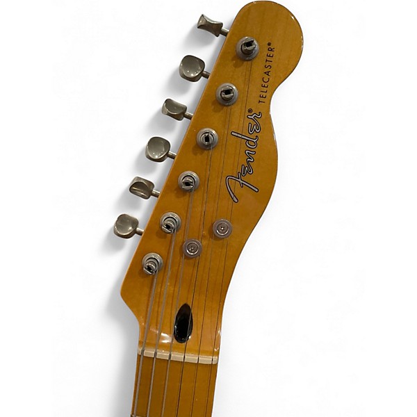 Used Fender Modern Player Telecaster Thinline Deluxe Trans Black Hollow Body Electric Guitar