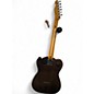 Used Fender Modern Player Telecaster Thinline Deluxe Trans Black Hollow Body Electric Guitar