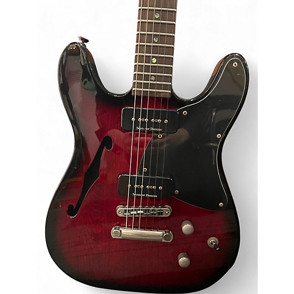 Used Fender Telecaster TC-90 Thinline Dark Cherry Burst Hollow Body Electric Guitar