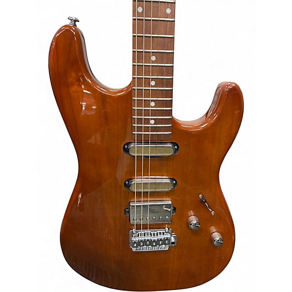 Used Schecter Guitar Research TRADITIONAL VANY NUYS NATURAL BROWN Solid Body Electric Guitar