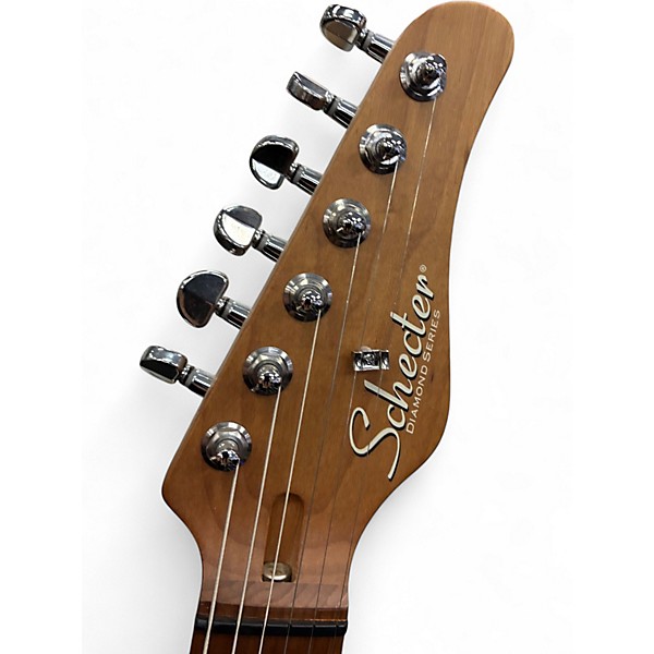 Used Schecter Guitar Research TRADITIONAL VANY NUYS NATURAL BROWN Solid Body Electric Guitar