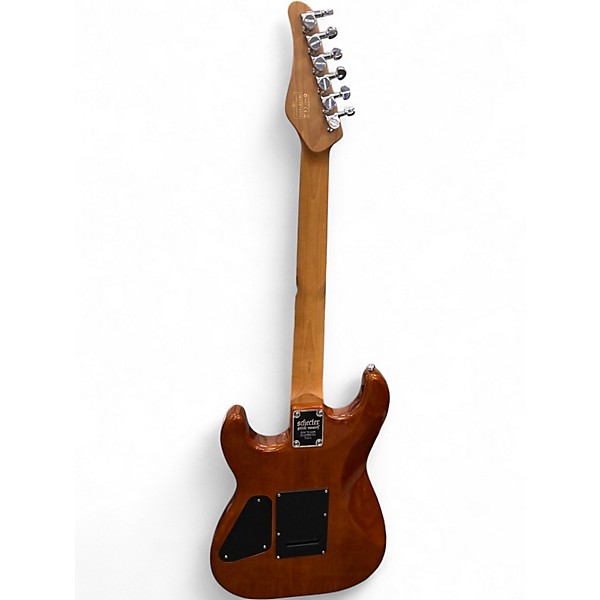 Used Schecter Guitar Research TRADITIONAL VANY NUYS NATURAL BROWN Solid Body Electric Guitar
