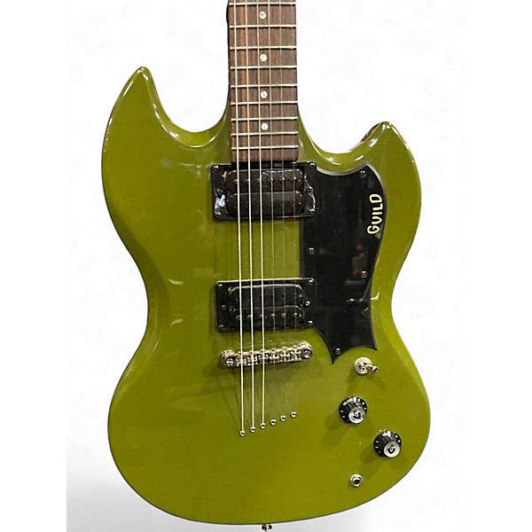 Used 2023 Guild Polara Olive Green Solid Body Electric Guitar