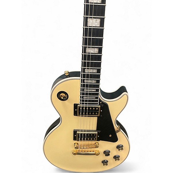 Used Epiphone Les Paul Custom Antique Ivory Solid Body Electric Guitar