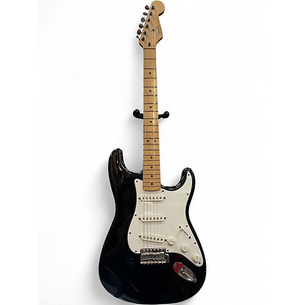 Used Fender Standard Stratocaster Black Solid Body Electric Guitar
