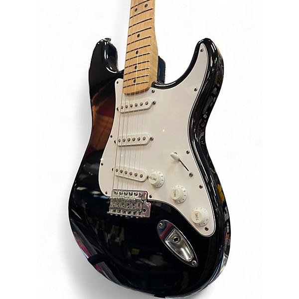 Used Fender Standard Stratocaster Black Solid Body Electric Guitar
