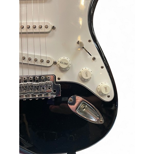 Used Fender Standard Stratocaster Black Solid Body Electric Guitar