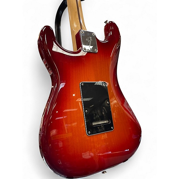 Used Fender Player Stratocaster HSS Plus Top Aged Cherry Burst Solid Body Electric Guitar