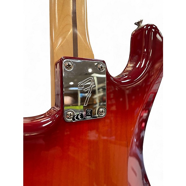 Used Fender Player Stratocaster HSS Plus Top Aged Cherry Burst Solid Body Electric Guitar