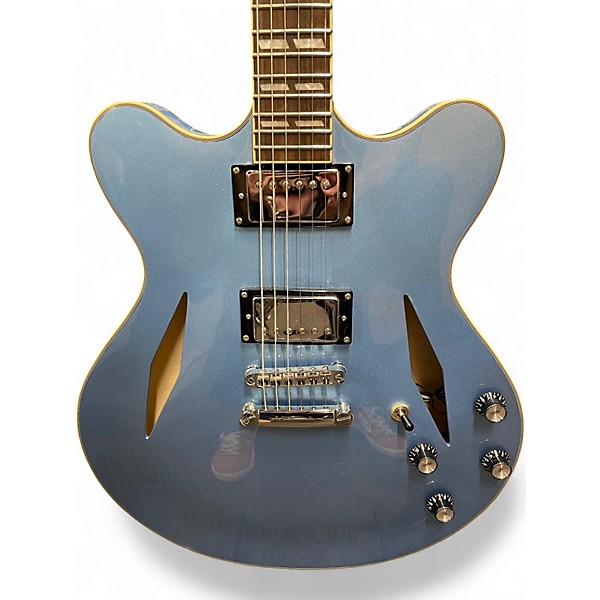 Used Eastwood Classic 6 HB-TL Pelham Blue Hollow Body Electric Guitar