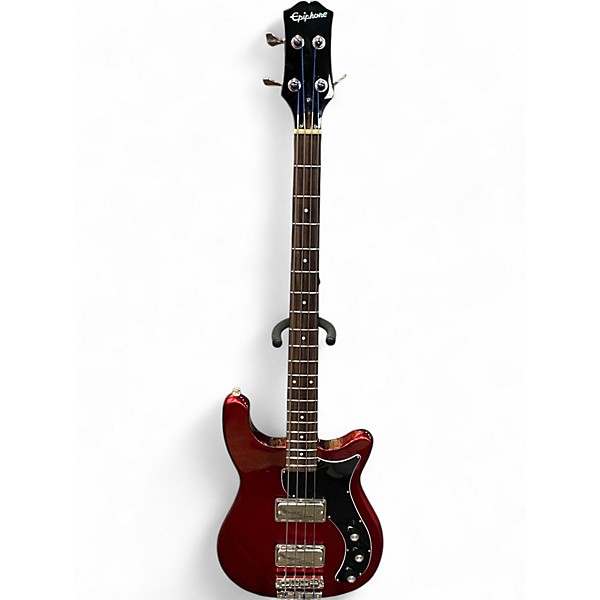 Used Epiphone EMBASSY Burgundy Electric Bass Guitar